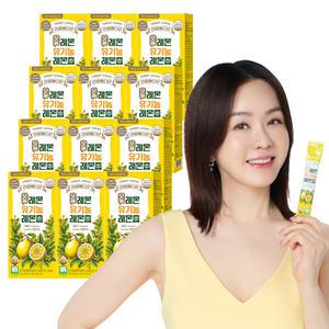 리얼메디온 오늘레몬 유기농 레몬즙 12박스 총168포 NFC100% 착즙 레몬수 원액 레몬 주스 레몬물 액상 스틱