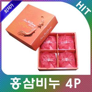 홍삼비누 4P 아로마/투명비누/홍삼/명절,선물세트