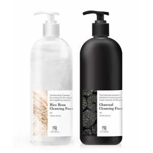 어스로하 대용량 클렌징 폼 500ml 2개 쌀겨+참숯 세트