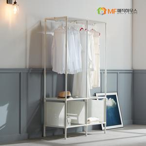 MF무볼트 드레스룸 더블행거 심플 수납 고급인테리어 옷장 장롱 행거 시스템옷장
