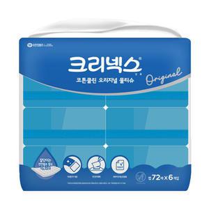 수앤수 코튼클린 오리지널 물티슈 캡형72매x6입