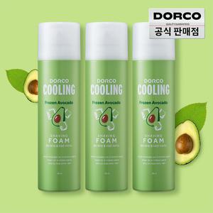 (20%즉할) 도루코 페이스 프로즌 쿨링 아보카도 쉐이빙폼 250ml 3개