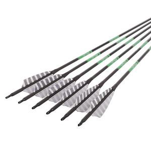 양궁 헌팅 베어 컴파운드 리커브보우 100%PURE 카본화살 (천연깃) 82Cm 12개 1셋트