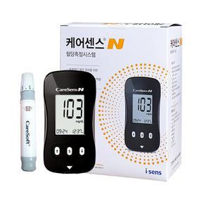 케어센스N 혈당측정기(측정기+검사지10매+침10매+채혈기+파우치)