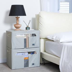 고급형 리빙박스 수납정리함 55L/66L/100L 옷 이불정리 필수품