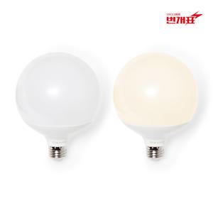 번개표 LED 볼전구 12W 숏넥 주광색 전구색