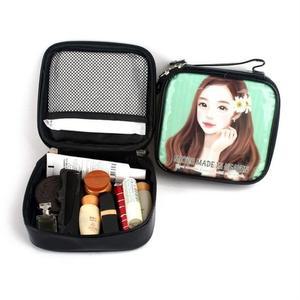 [라일리] Rly 에나멜 소녀 일러스트 파우치 중형