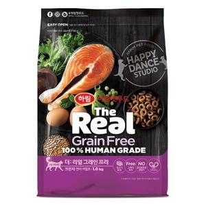 [하림펫푸드]더리얼 캣 GF크런치 연어어덜트 1.6kg