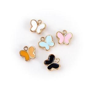 비즈아이 [7051-04]에폭펜던트 신데렐라미니나비 9x8mm 골드 ,1개