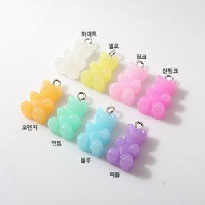 비즈아이 [6701-06]아크릴펜던트 푸딩하리보 11x17mm ,1개