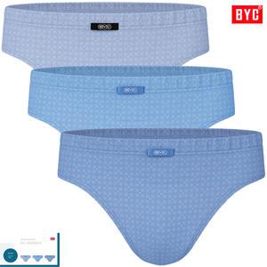 BYC부드러운면패턴무소변구미디남삼각팬티3매입 MCF2256