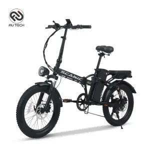 AU테크 스카닉 M20 MAX 바팡모터 최대 850W 접이식 전동 전기자전거 48V 20Ah 블랙(무광), 50.8cm(20인치)