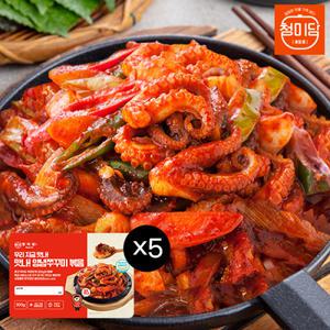[롯데백화점]레인보우마켓 [청미담] 맛나 양념쭈꾸미 볶음 밀키트 300g x 5개입