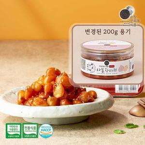 명인 고추장 마늘 장아찌 200g 파우치 100 국내산