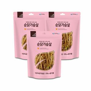 자연애 순닭가슴살 강아지 육포 200g X 3개