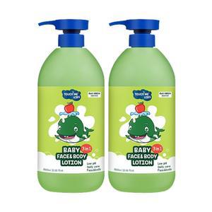 터치미 대용량 3in1 베이비로션 유아로션 약산성 1000ml 2개 페이스 바디 겸용