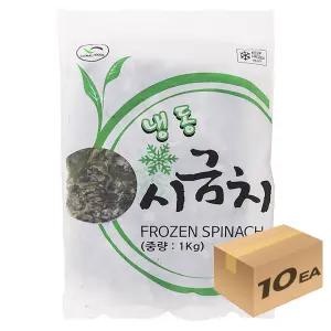 1박스) 냉동야채 시금치 1kg x 10개입