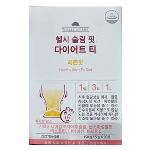 웰빙라이프 헬시 슬림 핏 다이어트 티 30포 레몬맛/N