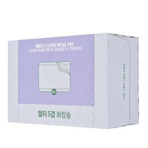 [더페이스샵] 더페이스샵 데일리 뷰티툴즈 멀티 5겹 화장솜(80매)