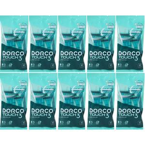 도루코 터치3 일회용 면도기 4개입 폴리백포장 TP900-4P 10개 (총 40개) gil