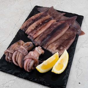 [물맛남] 자연산 손질 통오징어 대 4팩 8마리(320gx2팩)