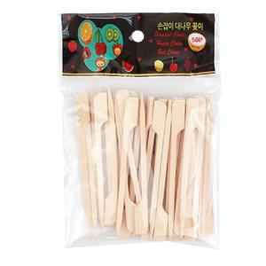 손잡이꽂이 소 10cm 50P/산적꼬치/나무꼬치/과일꽂이/산적꼬치/산적꼬지/대나무꽂이/전꼬치/요리꼬치