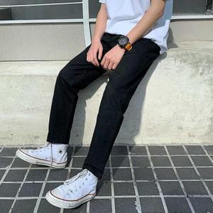 [IXHIBTOB_4B]출 팬츠 직장인 데일리 면 퇴근 바지 코디