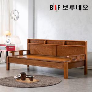 뜨끈뜨끈 책장헤드 온도조절 황토흙 온돌쇼파 (가로219cm)