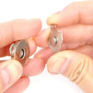 자석 단추 18MM 12P 실버 스냅 바느질 수선 똑딱이