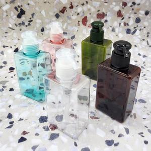 다용도 사각 펌프 디스펜서 150ml 공병 통 회전 바디워시 펌핑 샴푸 용기