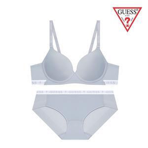 [롯데백화점]게스 25SS 노와이어 그레이블루 브라팬티세트 GEWBR162GEWBP162GB