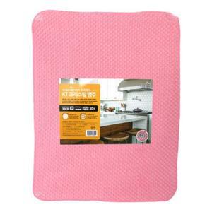 set KT크리스탈 행주 핑크 30X30cm 10개
