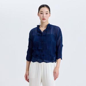 [갤러리아] 쉬폰 스퀘어 오블리크 버튼 자켓_PPJKM125003