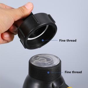 1PCS IBC 물 탱크 감소 어댑터 내구성 S60 미세 스레드 3/4 정원 호스 커넥터