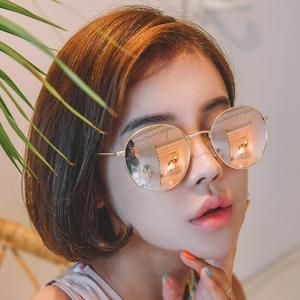 [헤링본] 레트로 미러렌즈 라운드 쉐입 데일리 휴양지 바캉스 해외여행 패션 여성 선글라스 G163