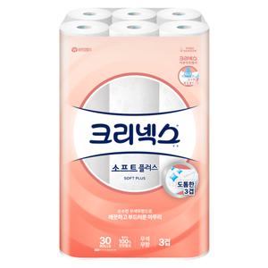 크리넥스 3겹 소프트 플러스 27M-30롤