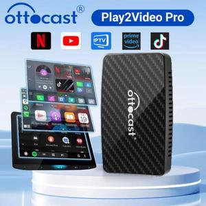 OTTOCAST Play2Video Pro 스마트 Ai 박스 Kia Honda 용 Youtube/Netflix/Tik Tok/IPTV 무선 CarPlay 안드로