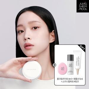 [정샘물](강남점) 프로래스팅 결핏 메쉬 쿠션 (본품) + 물크림라이트8ml + 앰플선5ml + 스키니탭퍼프 핑크