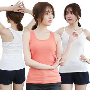 여성 나시티 면스판 끈 롱 골지 후라이스 국내생산 롱나시 끈나시 데일리나시 국내나시 여성 기본나시 여자