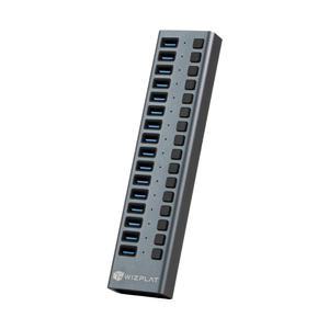 위즈플랫 WIZ-H160S 16포트 유전원 USB허브 USB3.2 Gen2 96W 충전