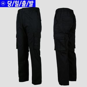 남성 여름 카고 스트링 디자인 작업복 바지