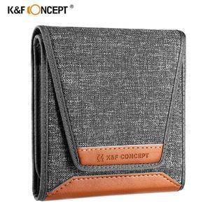 K&F CONCEPT 3 포켓 방수 렌즈 필터 카메라 파우치 49mm-82mm ND UV CPL