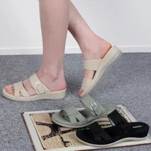 Hy02y167 이선빅사이즈웨지슬리퍼샌들[4cm]