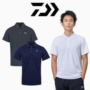 DAIWA 다이와 낚시복 상의 티셔츠 카라 DE-5223CS 반팔 기본 자수 루어 선상