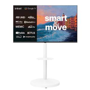 [인켈TV] 구글5.0 DLG120Hz 4K UHD 스마트TV + 무빙스탠드 139cm(55인치)