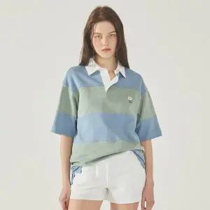 [후아유](신세계 사우스시티)Steve Colorblock Collar T-Shirt WHHAF3721U