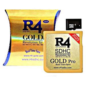 8GB SD가 탑재된 R4 SDHC 골드 프로 USB 어댑터 키트는 DS DSI 2DS 3DS에서 작동