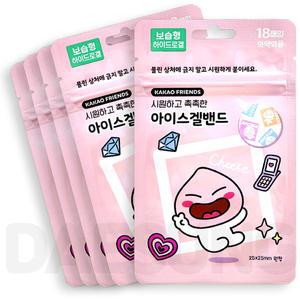 카카오프렌즈 아이스겔 밴드 어피치 18매입 X5개 하이드로겔 밴드