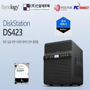 DS423(32TB) Synology HAT3310 16TB x 2개장착