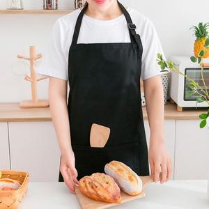 길이조절 앞치마 목걸이형 원피스형 앞치마 생활방수 편한 주방 민자 앞치마 원피스 미용 실 바리스타